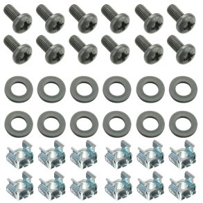 AH Rackskruest 12mm til alu skinne - 12 Pack