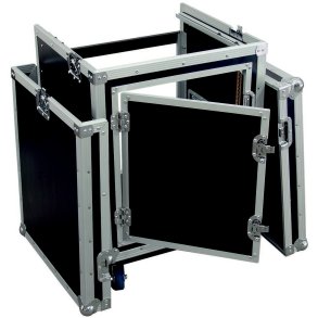 Roadinger Kombi Rack med hjul - 10Unit lodret / 10Unit Vandret  