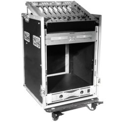 Roadinger Kombi Rack med hjul - 12Unit lodret / 10Unit Vandret