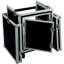 Roadinger Kombi Rack med hjul - 8Unit lodret / 10Unit Vandret