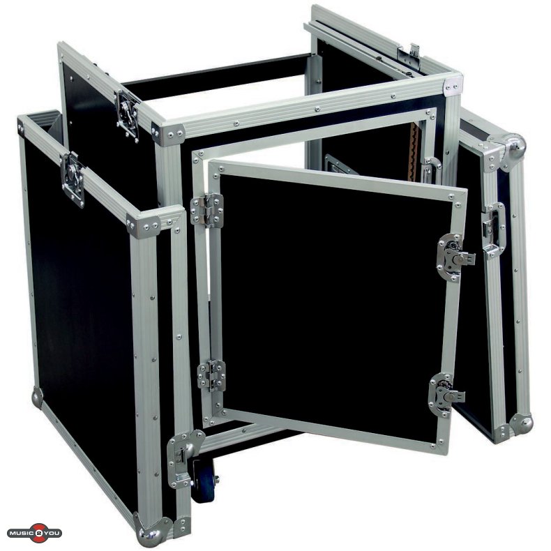 Roadinger Kombi Rack med hjul - 8Unit lodret / 10Unit Vandret
