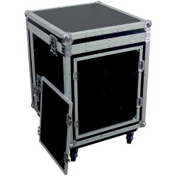 Roadinger Kombi Rack med hjul - 8Unit lodret / 10Unit Vandret