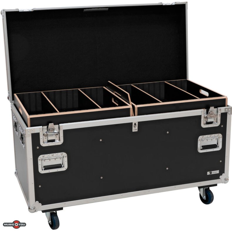 Roadinger TW-2 Pro 120cm housebox med hjul, skilleplader og topbakker