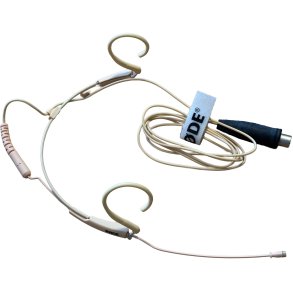 R�de HS2-PL LARGE Headset med 4pol Mini XLR stik (Passer til Mipro) (Kugle) - Beige