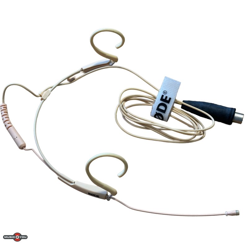 R�de HS2-PL LARGE Headset med 4pol Mini XLR stik (Passer til Mipro) (Kugle) - Beige