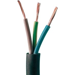Rund PKAJ Kabel 3x0,75mm2 - Sort