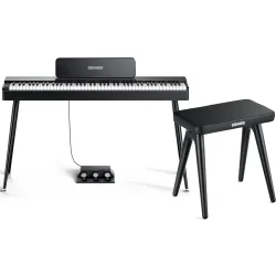 Donner Oura S100 El klaver Bundle - Sort 