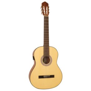 Santana B8 EQ v2 klassisk 4/4 guitar med pickup og tuner - Natur