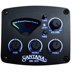 Santana B8 EQ v2 klassisk 4/4 guitar med pickup og tuner - Natur