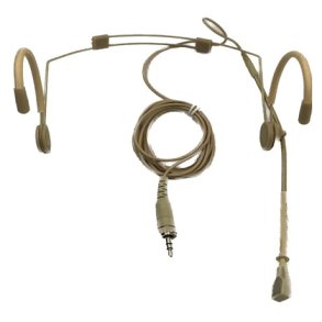 Scanmic HS8013-C3 Headset med Sennheiser 3,5mm Minijack omlber stik (Nyre) - Beige