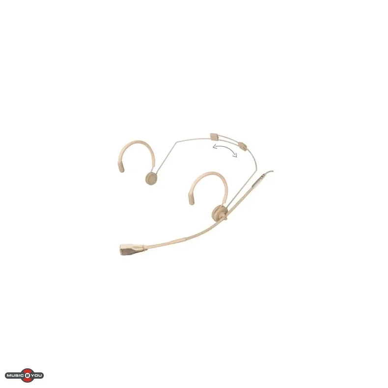 Scanmic HS8013-D4 Headset med Shure/JTS 4pol mini XLR stik (Nyre) - Beige