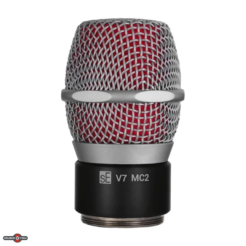 SE Electronics V7 MC2 Supercardioid Mikrofon hoved til Sennheiser Tr�dl�s System - Sort/S�lv