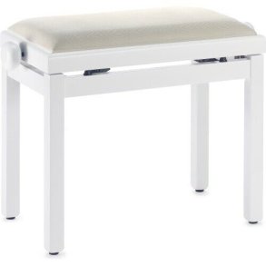 Stagg Klaverbnk - Mat Hvid / Beige Fljl