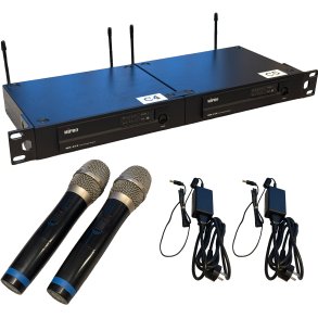 Mipro MR818-HT- Dobbelt Trdls-system inkl. 2xHndholdt sender - Brugt