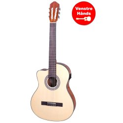 Santana B8 EQ CW v2 venstreh�nds klassisk 4/4 guitar med pickup og tuner - Natur