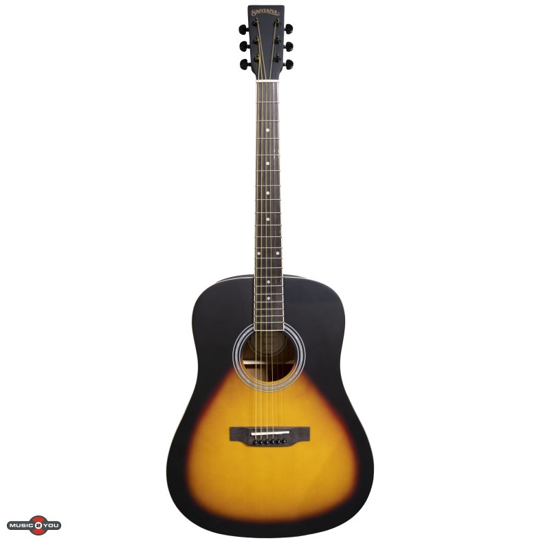 Santana LA-90-V2 - Western guitar - Black Sunburst
