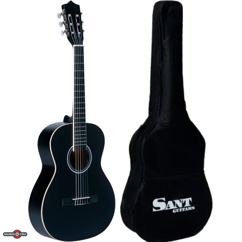 Sant Guitars CJ-36 SBK V2 - 3/4 Spansk B�rne guitar - Sort