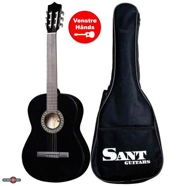 Sant Guitars CL-50L-BK Spansk Guitar - Venstrehnds