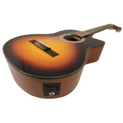 Santana B8 EQ CW v2 klassisk 4/4 guitar med pickup og tuner - HG Sunburst