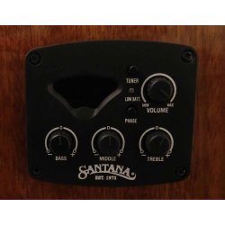 Santana B8 EQ CW v2 klassisk 4/4 guitar med pickup og tuner - HG Sunburst