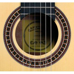 Santana B8 EQ CW v2 venstreh�nds klassisk 4/4 guitar med pickup og tuner - Natur