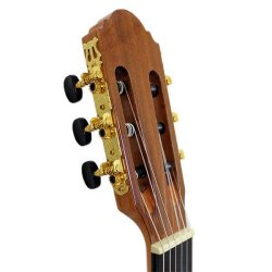 Santana B8 EQ CW v2 venstrehnds klassisk 4/4 guitar med pickup og tuner - Natur