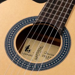 Santana Classical 20 Spansk klassisk 4/4 guitar med pickup og tuner - Nature - Venstreh�nds