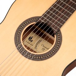 Santana Classical 20 Spansk klassisk 4/4 guitar med pickup og tuner - Nature