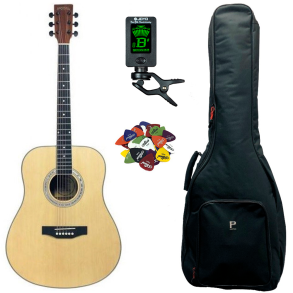 Santana LA-90-V2 - Western guitar pakke - Natur