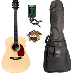 Santana Player D11  - Western guitar pakke  - Natur