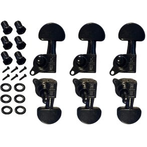 Mekanikst til western Guitar 3+3 - Sort