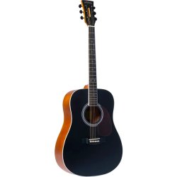 Santana Player D11  - Western guitar pakke  - Sort