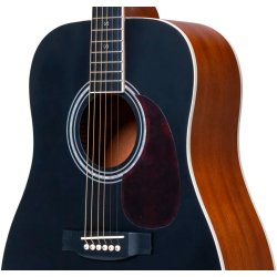 Santana Player D11  - Western guitar pakke  - Sort