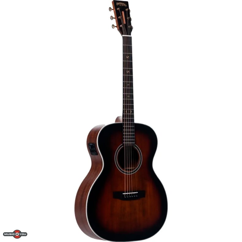 Santana Superb F94 BRS Western guitar med pickup - Brown Burst