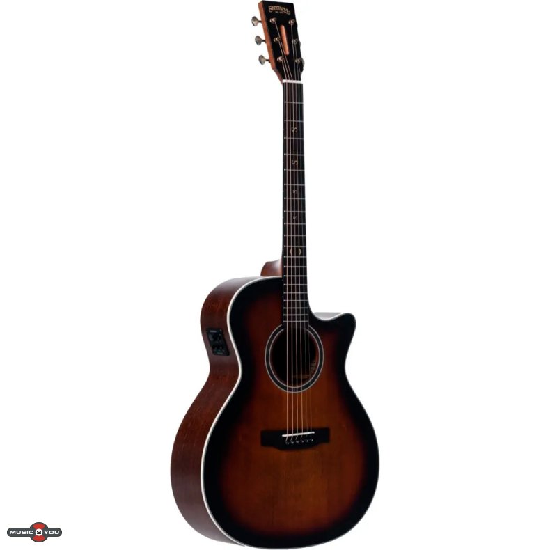 Santana Superb G94 BRS Western guitar med pickup - Brown Burst