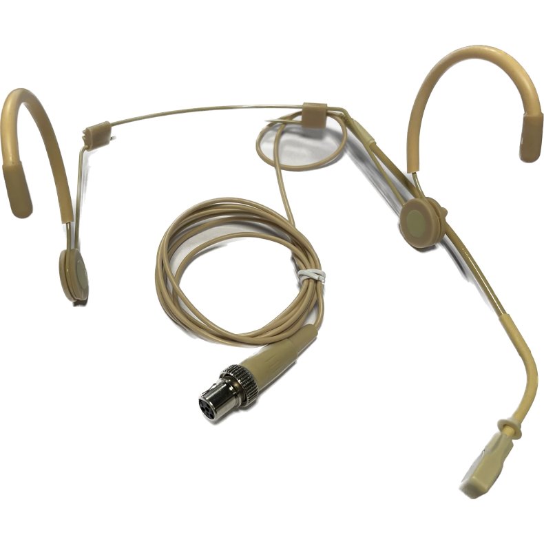 Scanmic HS8013-C4 Headset med 4pol Mini XLR stik (Nyre) - Beige