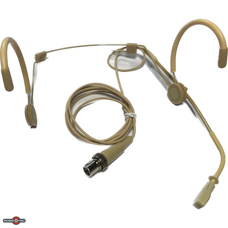 Scanmic HS8013-C4 Headset med Mipro 4pol Mini XLR stik (Nyre) - Beige