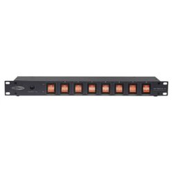 Showtec DJ-Switch 8 - T�nd/Sluk panel - 19"/1Unit