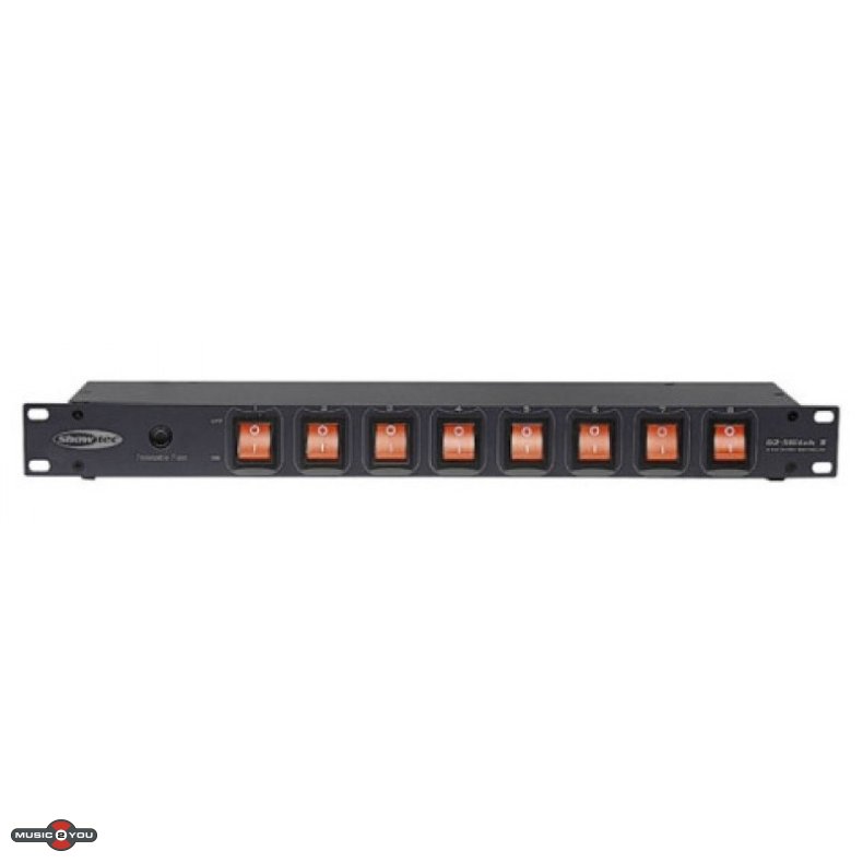 Showtec DJ-Switch 8 - Tnd/Sluk panel - 19"/1Unit