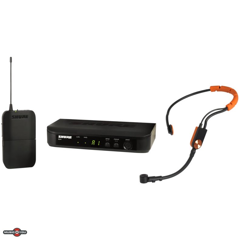 Shure BLX14E/SM31 Trdls Lommesender system med Fitness Headset - Bnd S8