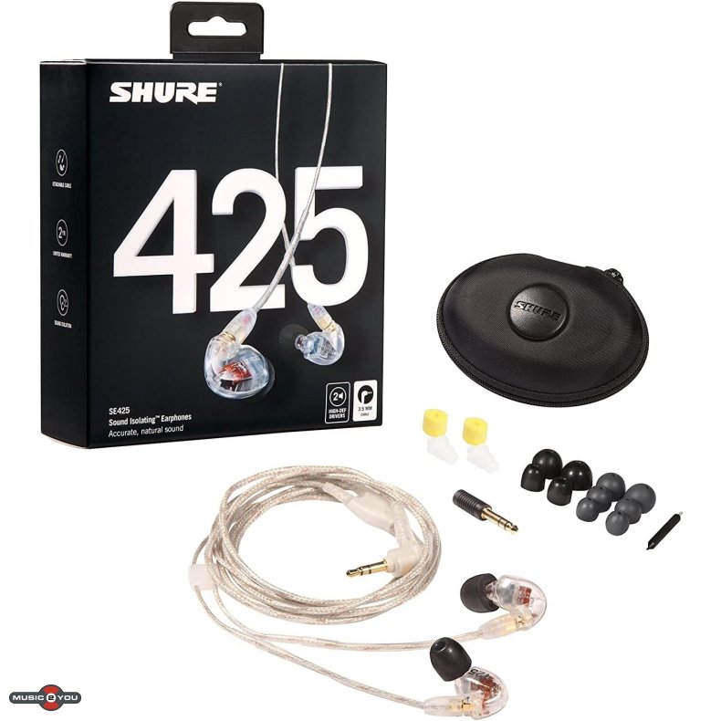 Shure SE425-CL In-Ear hovedtelefoner - Clear
