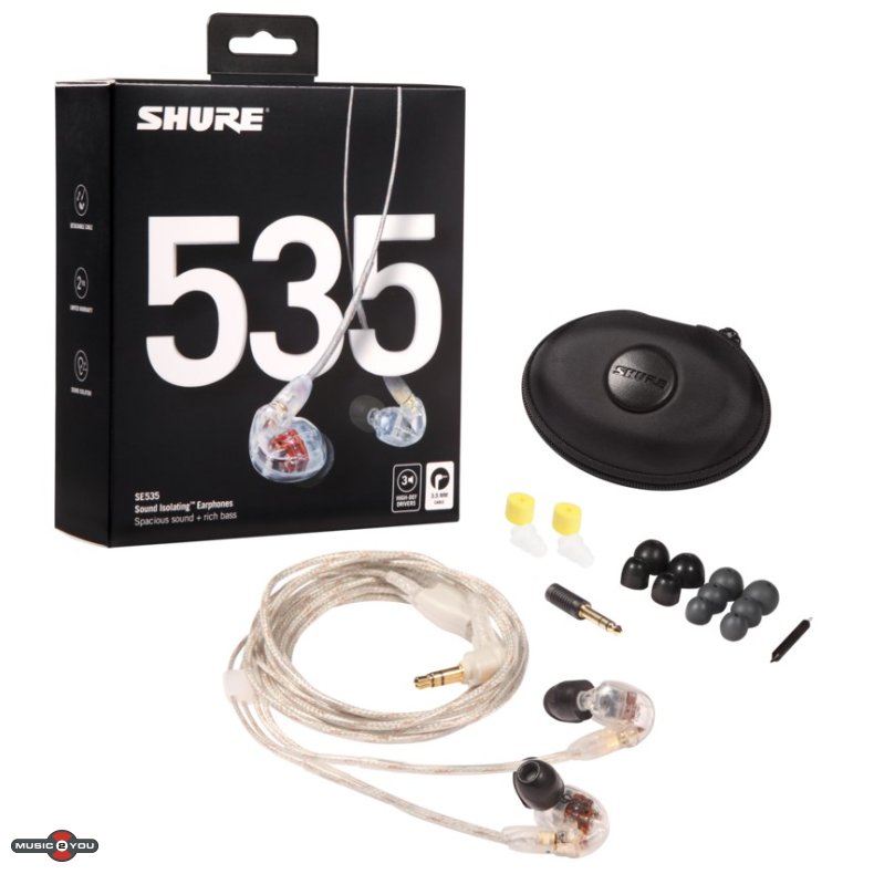 Shure SE535-CL In-Ear hovedtelefoner - Clear