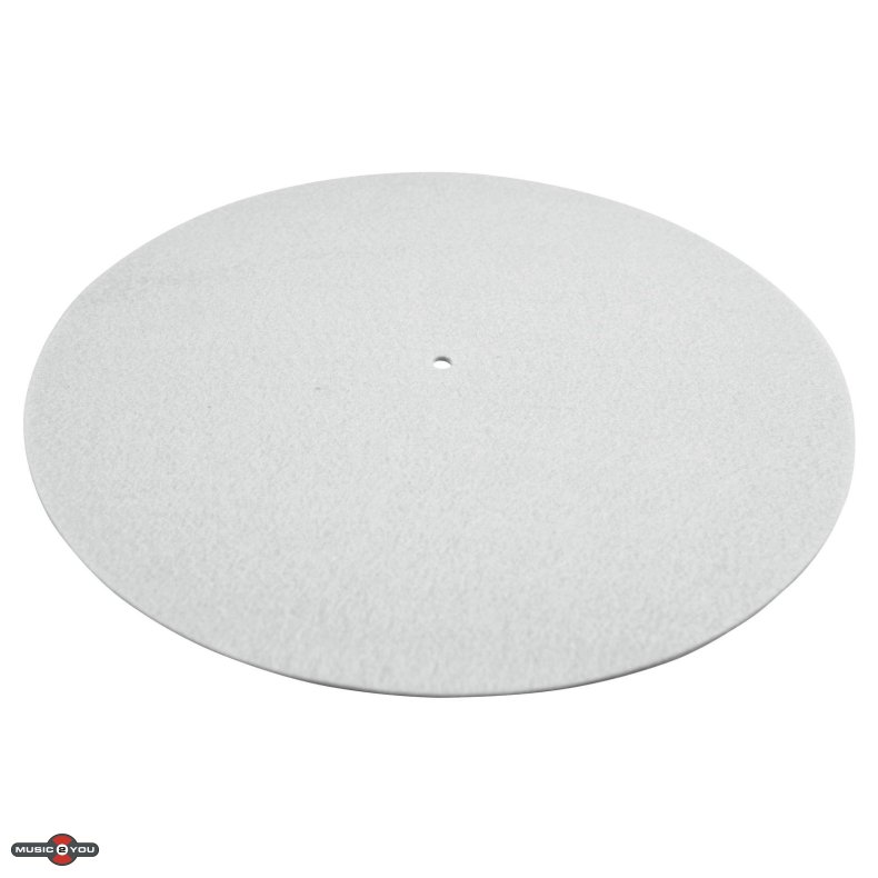 Slipmat til pladespiller - Neutral hvid
