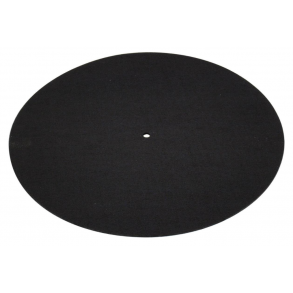 Slipmat til pladespiller - Mat Sort