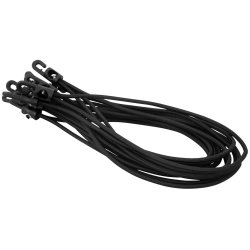 Spannfix elastikker 4mm x 27cm - 12-pack - Sort