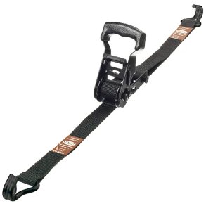 Arno Spanset / Spndebnd 25 mm x 10m med krog (500kg) - Sort