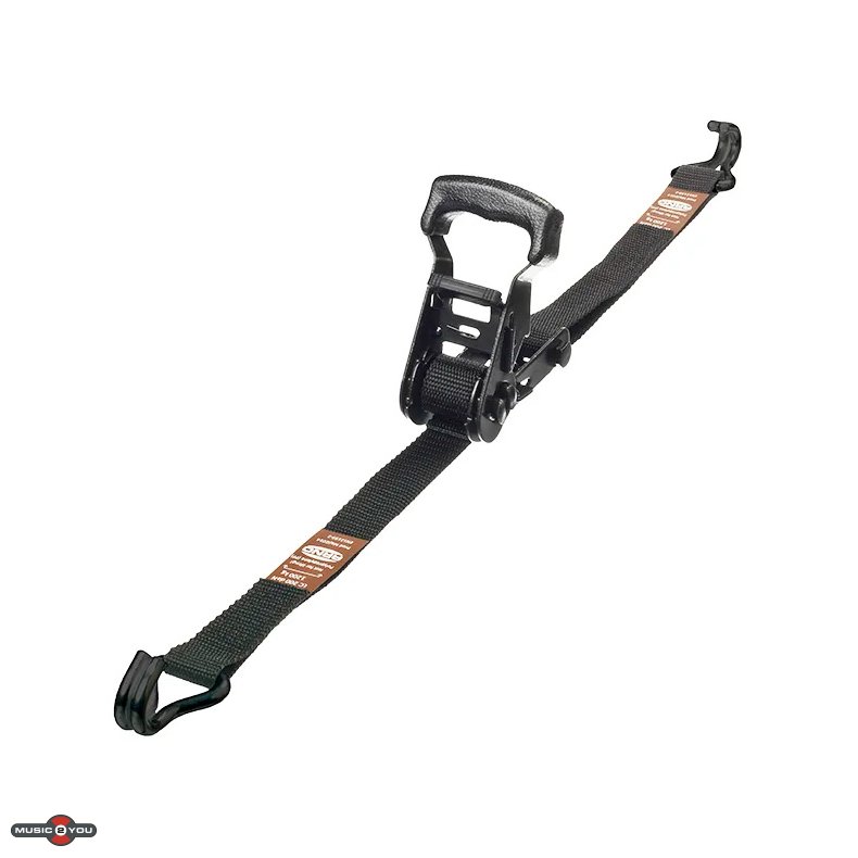 Arno Spanset / Spndebnd 25 mm x 10m med krog (500kg) - Sort