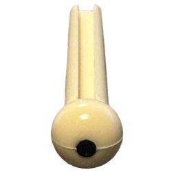 Standard Plast baron st. - Hvid m. sort prik.