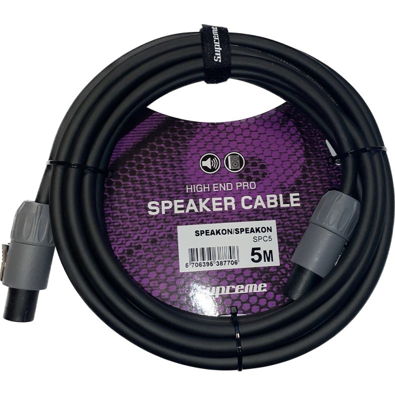 Supreme  Hjttaler kabel 2x2,5mm2 med Speakon/Speakon stik