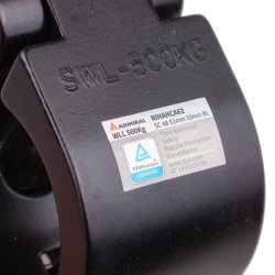 Admiral Swivel Coupler 48-51mm 500kg - Sort